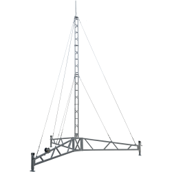 portable tripod tower lattice guyed mast