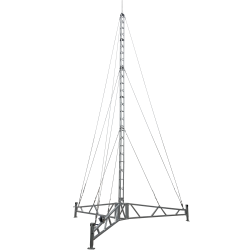 portable lattice tower tripod guyed mast