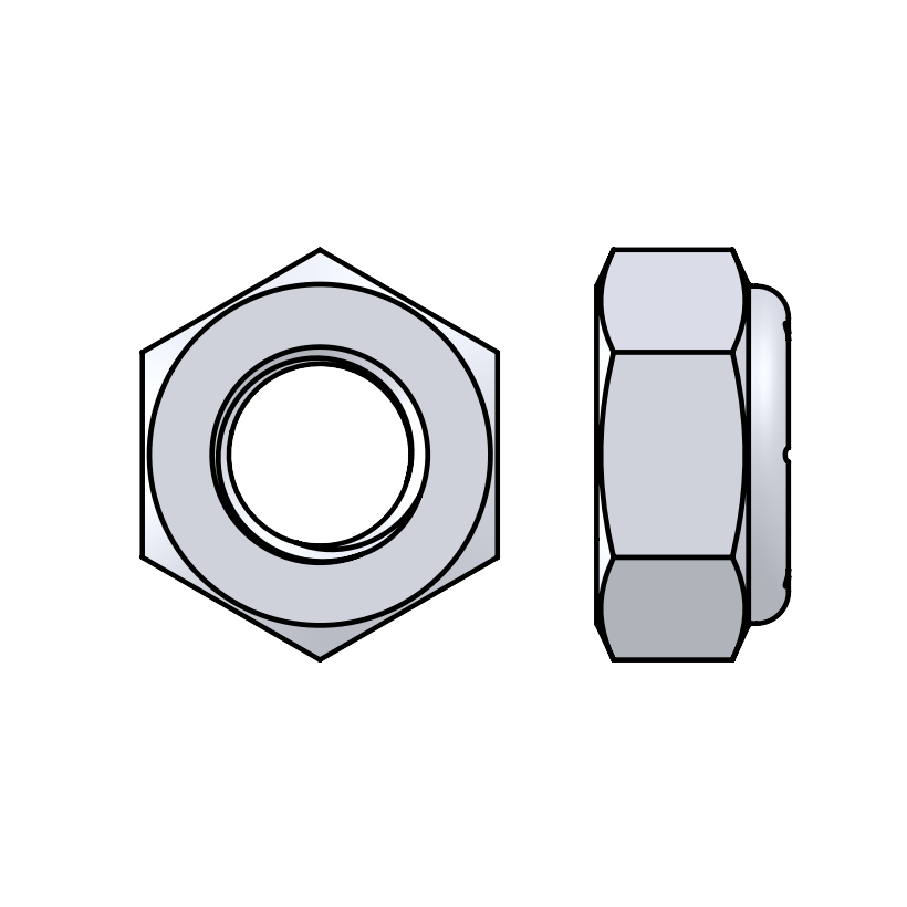 Nylock Nut Zinc Plated Class 8 M10 Standard Thread Fabrication nylock-nut-zinc-plated-class-8-m10-standard-thread-fabrication