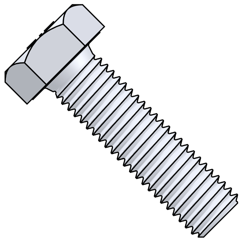 Tap Bolt, Zinc Plated 8.8 - M12 Standard Thread | Fabrication Services ...